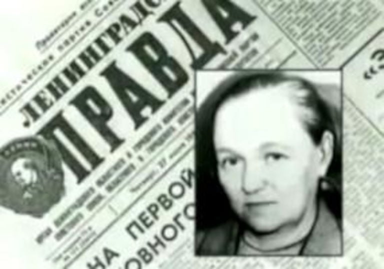 Photo de l'article paru dans la pravda.